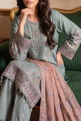 Luxury Handwork Lawn 3PC Stitched Suit – Fancy Designer Edition Z-1609