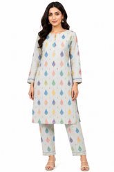 Premium Printed Pure AirJet Lawn 2 Piece Suit | Shirt & Trouser - Z-1679