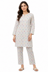 Premium Printed Pure AirJet Lawn 2 Piece Suit | Shirt & Trouser - Z-1681