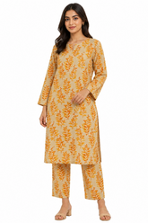 Premium Printed Pure AirJet Lawn 2 Piece Suit | Shirt & Trouser - Z-1686