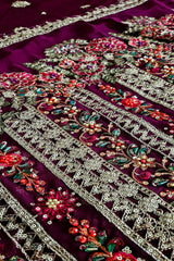 Luxury Wedding Formal Chiffon Saree - WF-09-01 - Z-1761