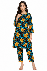 Premium Printed Pure AirJet Lawn 2 Piece Suit | Shirt & Trouser - Z-1690