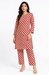 Premium Printed Pure AirJet Lawn 2 Piece Suit | Shirt & Trouser - Z-1691