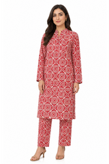 Premium Printed Pure AirJet Lawn 2 Piece Suit | Shirt & Trouser - Z-1693