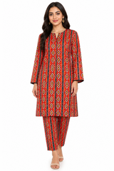 Premium Printed Pure AirJet Lawn 2 Piece Suit | Shirt & Trouser - Z-1694