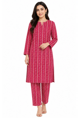 Premium Printed Pure AirJet Lawn 2 Piece Suit | Shirt & Trouser - Z-1695