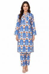 Premium Printed Pure AirJet Lawn 2 Piece Suit | Shirt & Trouser - Z-1669
