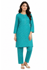 Premium Printed Pure AirJet Lawn 2 Piece Suit | Shirt & Trouser - Z-1697