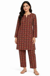 Premium Printed Pure AirJet Lawn 2 Piece Suit | Shirt & Trouser - Z-1703