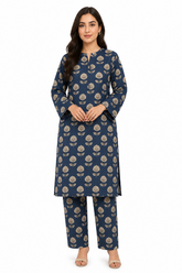 Premium Printed Pure AirJet Lawn 2 Piece Suit | Shirt & Trouser - Z-1676