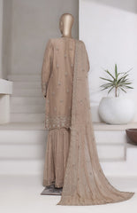SADABAHAR Luxury Embroidered Chiffon Gharara Suit – Ready to Wear - Z-10004