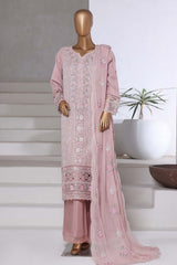 SADABAHAR Luxury Embroidered Chiffon Suit – Ready to Wear - Z-10015