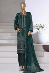 SADABAHAR Luxury Embroidered Chiffon Suit – Ready to Wear - Z-10014