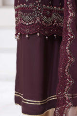 SADABAHAR Luxury Embroidered Chiffon Suit – Ready to Wear - Z-10013