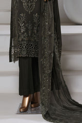 SADABAHAR Luxury Embroidered Chiffon Suit – Ready to Wear - Z-10011