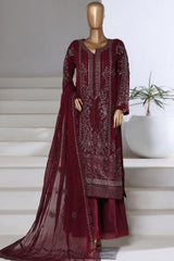 SADABAHAR Luxury Embroidered Chiffon Suit – Ready to Wear - Z-10010