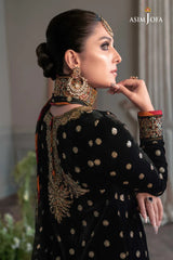Black Formal - The Ayeza Edit - Royal Velvet Collection - AJAM-02 - Z-631