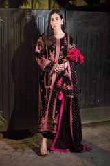 Aneelas Luxury Velvet Embroidered Formal - Oceans - Z-1448