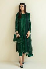 Green Embroidered Formal Collection'25 UF-386 - Z-842