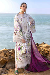 FLOW BY CRIMSON Chikankari Lawn'25 Bloom Bold - D4 A - Z-1258