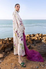 FLOW BY CRIMSON Chikankari Lawn'25 Bloom Bold - D4 A - Z-1258