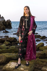 FLOW BY CRIMSON Chikankari Lawn'25 Bloom Bold - D4 B - Z-1259