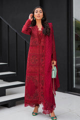 Summer Luxury Pret' Rouge - Chikankari Lawn - Z-632