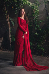 Hania Amir EVIA Luxury Wedding Chiffon Saree - Z-1422
