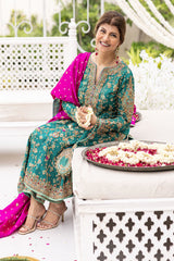 Luxury Avisa Emerald Kurta Luxury Wedding Formal - Z-1266