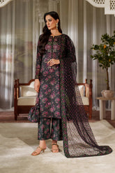 Black Printed & Embroidered Formal Collection - UE-537 - Z-1580