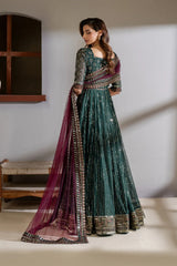 Meraki Luxury Embroidered Wedding Net Maxi CC-65 - Z-1706