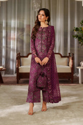 Magenta Printed & Embroidered Formal Collection - UE-538 - Z-1546