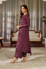 Magenta Printed & Embroidered Formal Collection - UE-538 - Z-1546