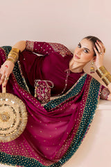 Luxury Embroidered Velvet Formal CVF D-02 - Z-1411