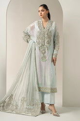 Mbroidered Wedding Chiffon ’25 – BDS-3005 - Premium Bridal & Formal Dress - Z-1345