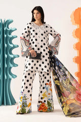 Polka Dot Printed Embroidered Summer'26 MPS-3008-A - Z-1624