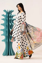 Polka Dot Printed Embroidered Summer'26 MPS-3008-A - Z-1624