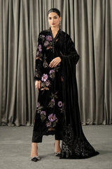 Winter LUXE Luxury Embroidered Velvet Suit | WLS-1306 - Z-1647
