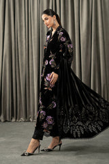 Winter LUXE Luxury Embroidered Velvet Suit | WLS-1306 - Z-1647