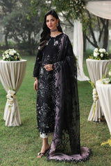 Sardinia TALES OF PETALS Luxury Lawn'26 - MIDNIGHT BLOOM - Z-1577