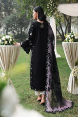 Sardinia TALES OF PETALS Luxury Lawn'26 - MIDNIGHT BLOOM - Z-1577