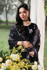 Sardinia TALES OF PETALS Luxury Lawn'26 - MIDNIGHT BLOOM - Z-1577