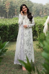 Sardinia TALES OF PETALS Luxury Lawn'26 - CLOUD WHISPER - Z-1632