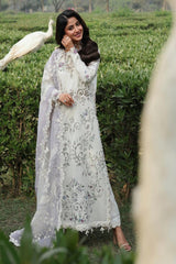 Sardinia TALES OF PETALS Luxury Lawn'26 - CLOUD WHISPER - Z-1632