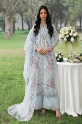 Sardinia TALES OF PETALS Luxury Lawn'26 - MORNING SKY - Z-1653