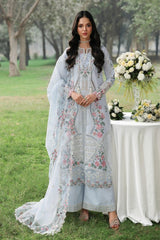 Sardinia TALES OF PETALS Luxury Lawn'26 - MORNING SKY - Z-1653
