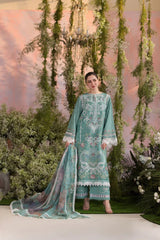 Luxury Lawn 2025 – Design 5B | Premium Embroidered Suit - Z-1344
