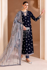 Winter LUXE Luxury Embroidered Velvet Formal - CVF D-03 - Z-1466