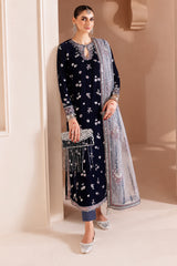 Winter LUXE Luxury Embroidered Velvet Formal - CVF D-03 - Z-1466