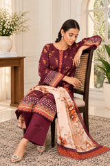 IZZARA Premium Printed Lawn Ready to Wear – Elegant Floral Print - Z-10021